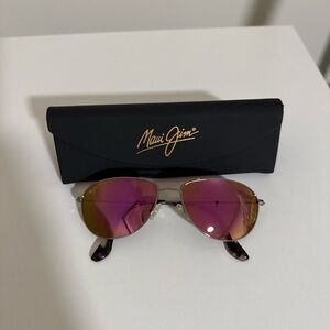 Maui Jim Pink Aviator Sunglasses